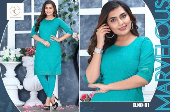 Ramdev Flora Vol 2 Chanderi Sequance  Designer Kurti Collection